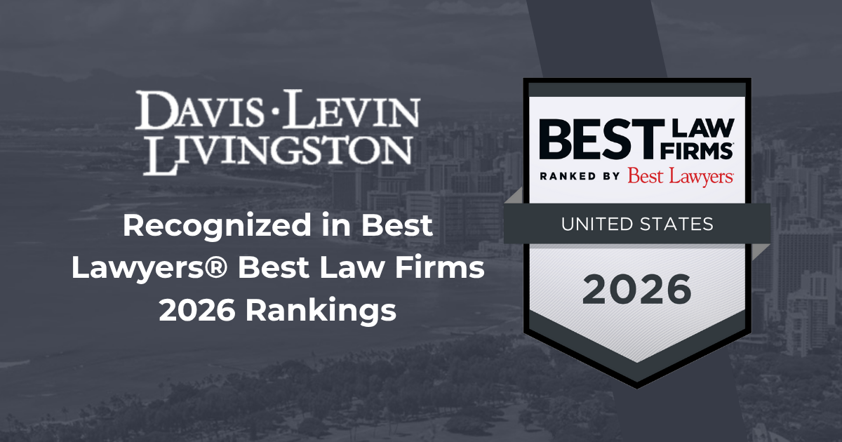Davis Levin Livingston Recognized in Best Lawyers® Best Law Firms